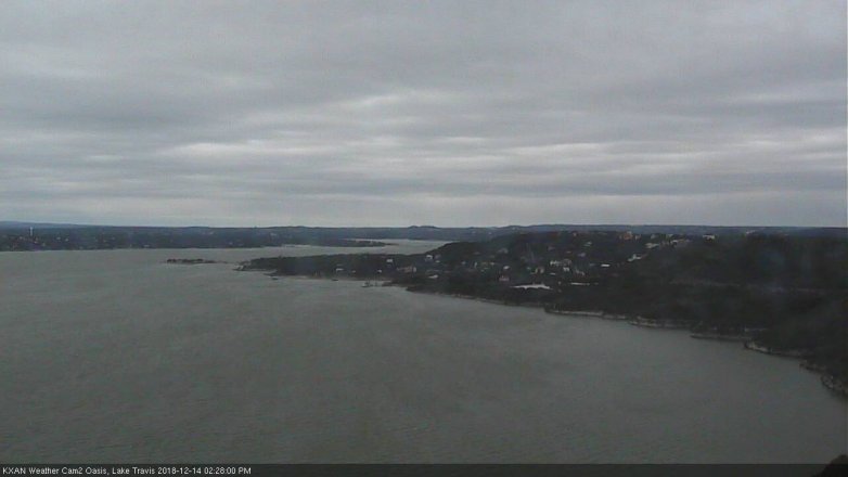 Lake Travis webcam, December 14, 2018 1:30 PM CT