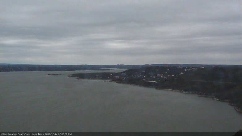 Lake Travis webcam, December 14, 2018 1:35 PM CT