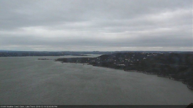 Lake Travis webcam, December 14, 2018 1:45 PM CT
