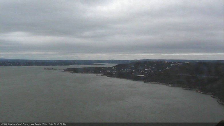 Lake Travis webcam, December 14, 2018 1:50 PM CT