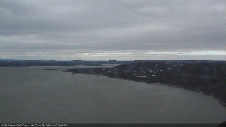 Lake Travis webcam, December 14, 2018 1:55 PM CT