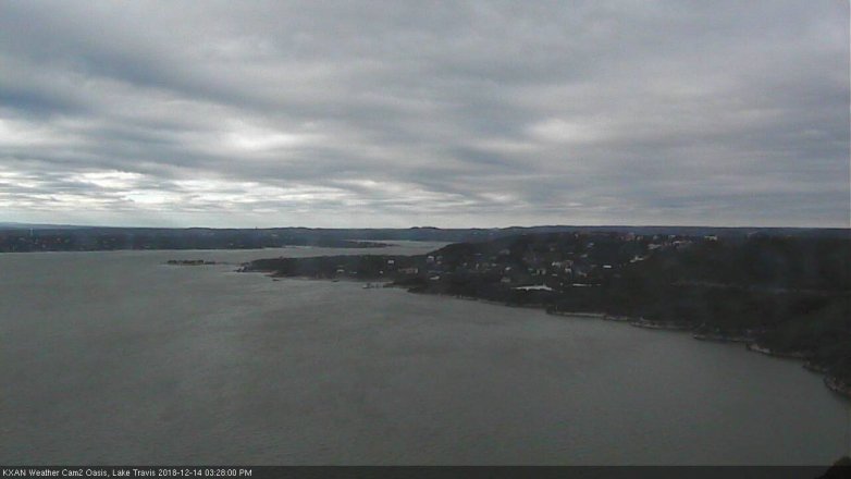 Lake Travis webcam, December 14, 2018 2:30 PM CT