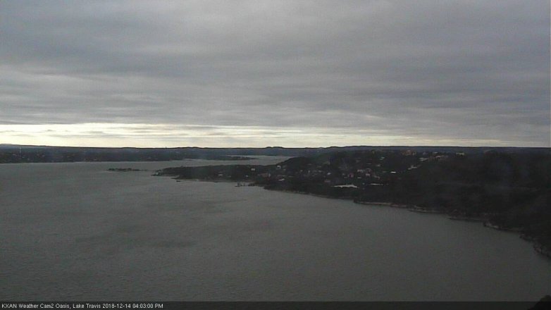 Lake Travis webcam, December 14, 2018 3:05 PM CT