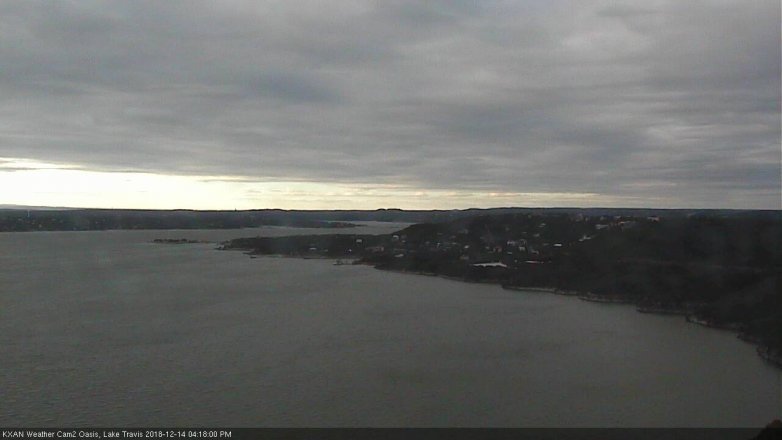 Lake Travis webcam, December 14, 2018 3:20 PM CT