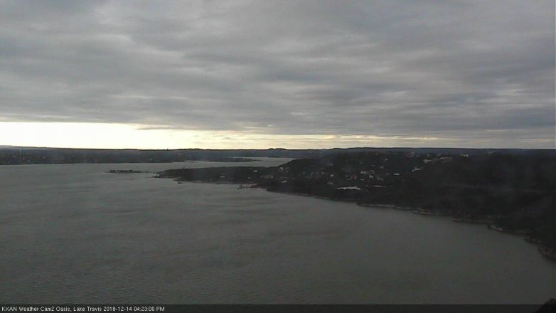 Lake Travis webcam, December 14, 2018 3:25 PM CT