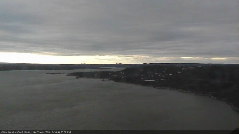 Lake Travis webcam, December 14, 2018 3:35 PM CT