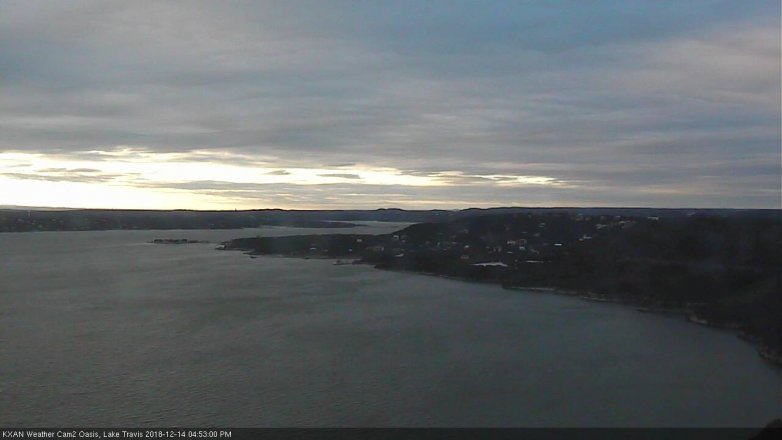 Lake Travis webcam, December 14, 2018 3:55 PM CT