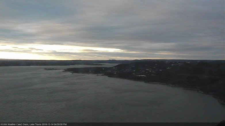 Lake Travis webcam, December 14, 2018 4:00 PM CT