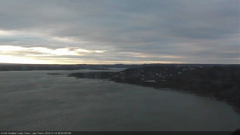 Lake Travis webcam, December 14, 2018 4:05 PM CT