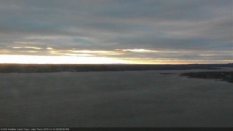 Lake Travis webcam, December 14, 2018 4:10 PM CT