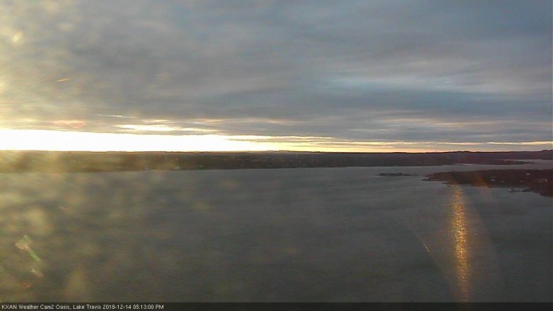 Lake Travis webcam, December 14, 2018 4:15 PM CT