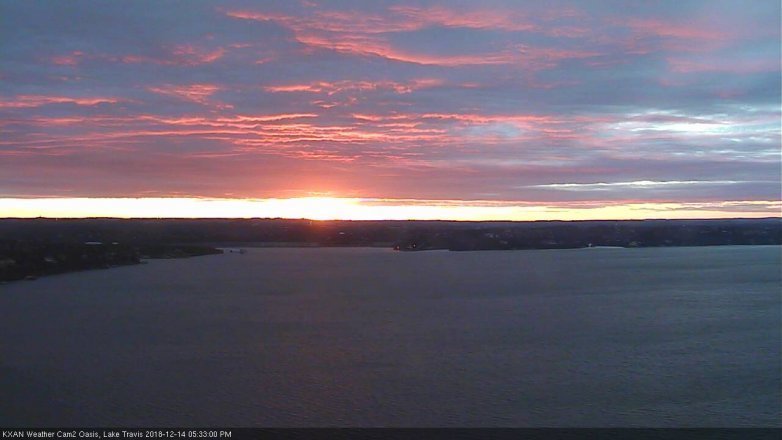 Lake Travis webcam, December 14, 2018 4:35 PM CT