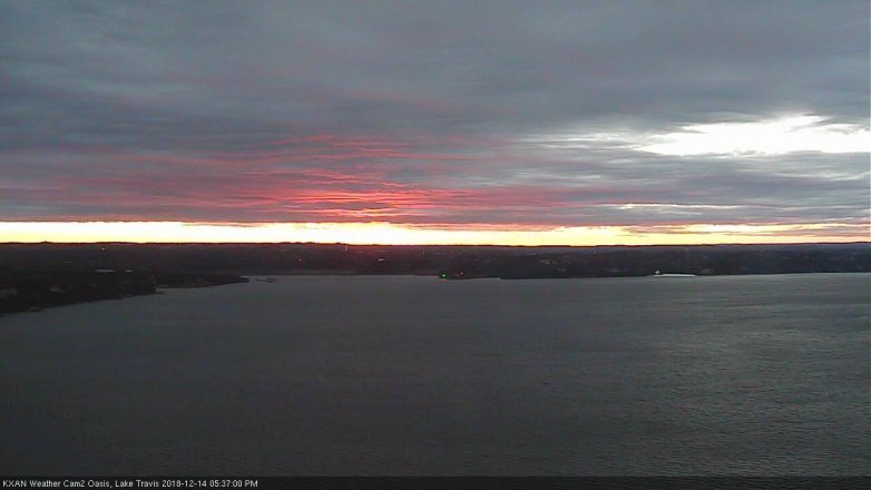 Lake Travis webcam, December 14, 2018 4:40 PM CT
