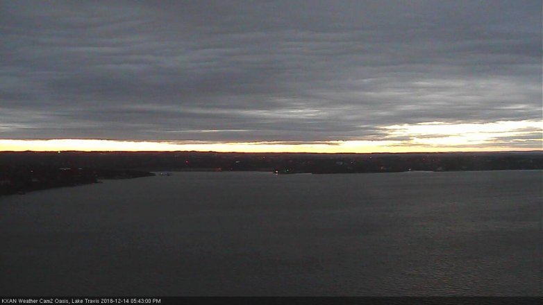 Lake Travis webcam, December 14, 2018 4:45 PM CT