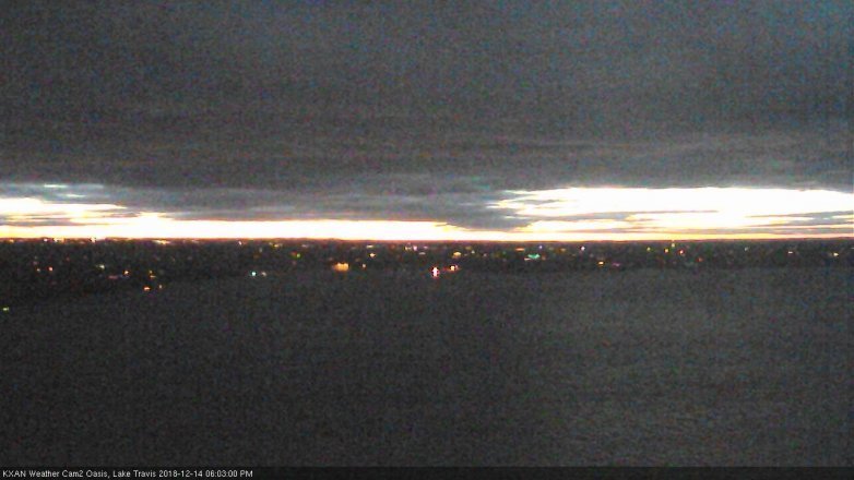 Lake Travis webcam, December 14, 2018 5:05 PM CT