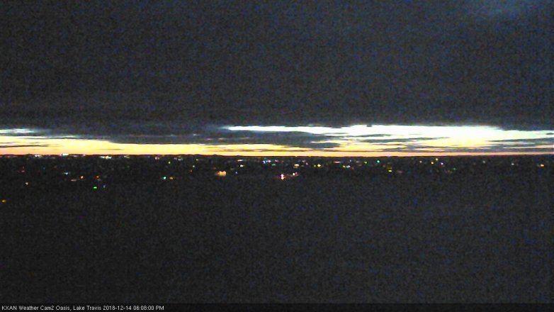 Lake Travis webcam, December 14, 2018 5:10 PM CT