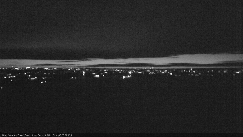 Lake Travis webcam, December 14, 2018 5:30 PM CT