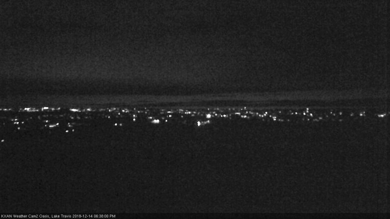 Lake Travis webcam, December 14, 2018 5:40 PM CT