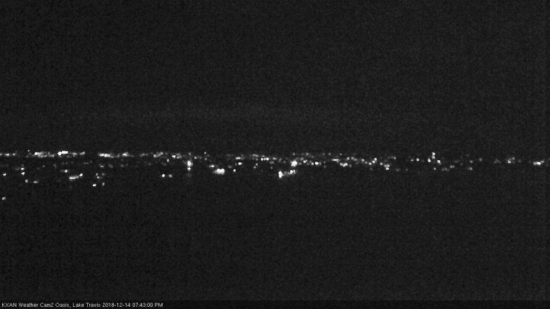 Lake Travis webcam, December 14, 2018 6:45 PM CT