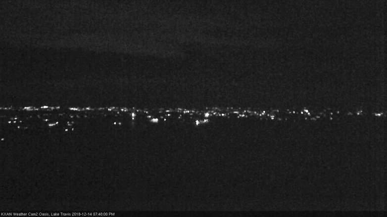 Lake Travis webcam, December 14, 2018 6:50 PM CT