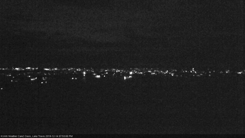 Lake Travis webcam, December 14, 2018 6:55 PM CT