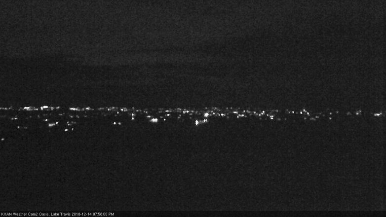 Lake Travis webcam, December 14, 2018 7:00 PM CT