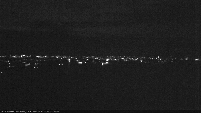 Lake Travis webcam, December 14, 2018 7:05 PM CT