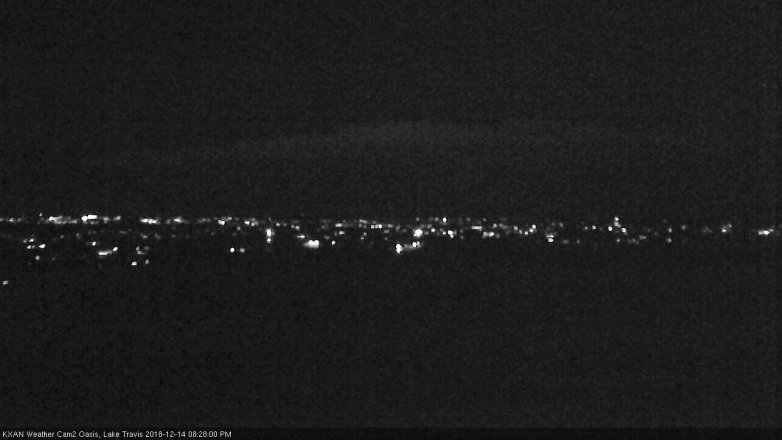 Lake Travis webcam, December 14, 2018 7:30 PM CT
