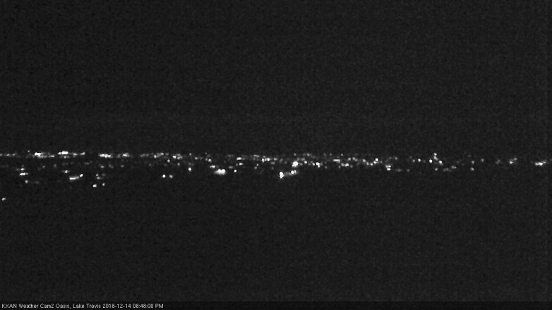 Lake Travis webcam, December 14, 2018 7:50 PM CT