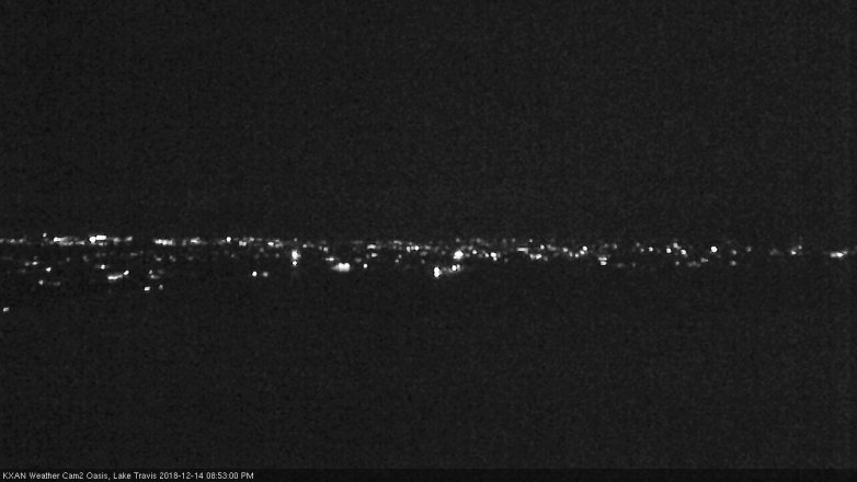 Lake Travis webcam, December 14, 2018 7:55 PM CT