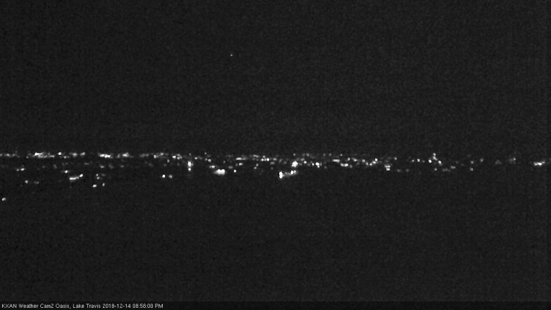 Lake Travis webcam, December 14, 2018 8:00 PM CT