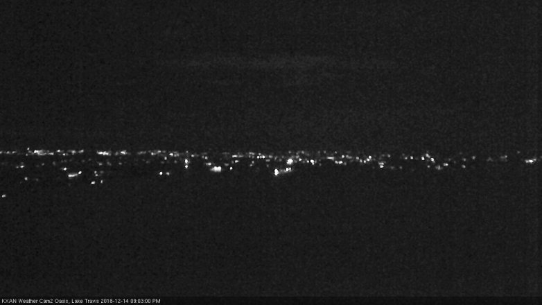 Lake Travis webcam, December 14, 2018 8:05 PM CT