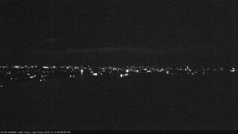 Lake Travis webcam, December 14, 2018 8:10 PM CT