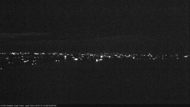 Lake Travis webcam, December 14, 2018 8:20 PM CT