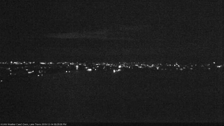Lake Travis webcam, December 14, 2018 8:30 PM CT