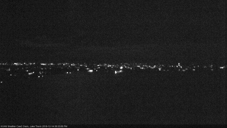 Lake Travis webcam, December 14, 2018 8:35 PM CT