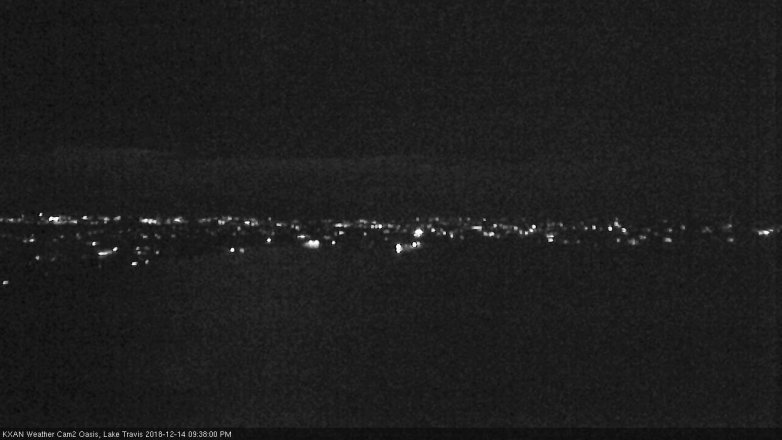 Lake Travis webcam, December 14, 2018 8:40 PM CT