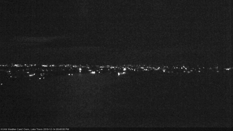 Lake Travis webcam, December 14, 2018 8:50 PM CT