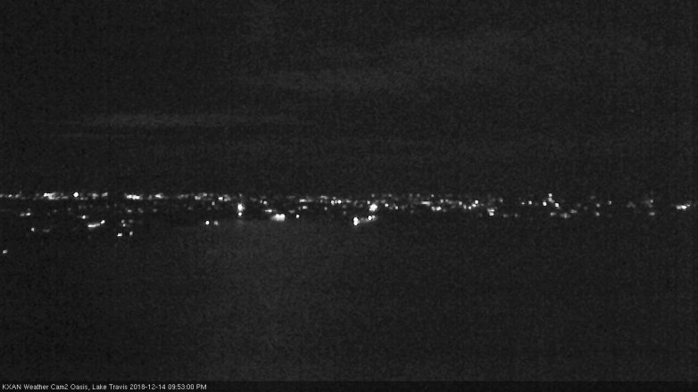 Lake Travis webcam, December 14, 2018 8:55 PM CT