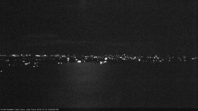 Lake Travis webcam, December 14, 2018 9:10 PM CT