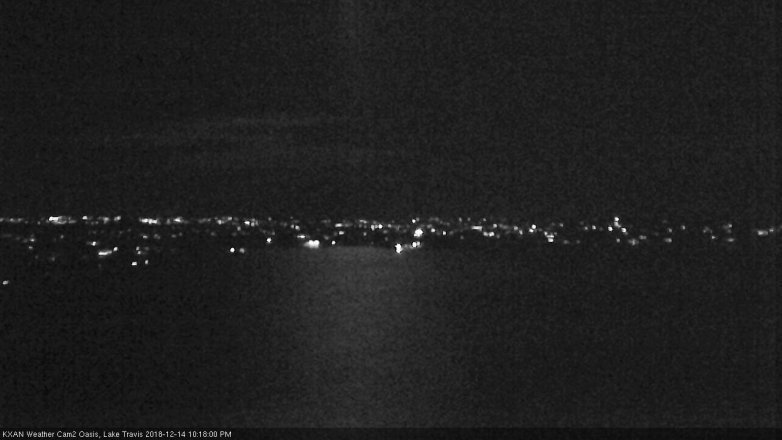 Lake Travis webcam, December 14, 2018 9:20 PM CT