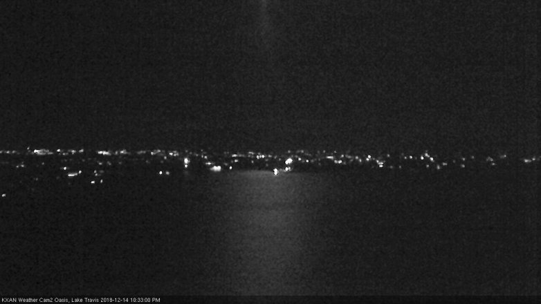 Lake Travis webcam, December 14, 2018 9:35 PM CT