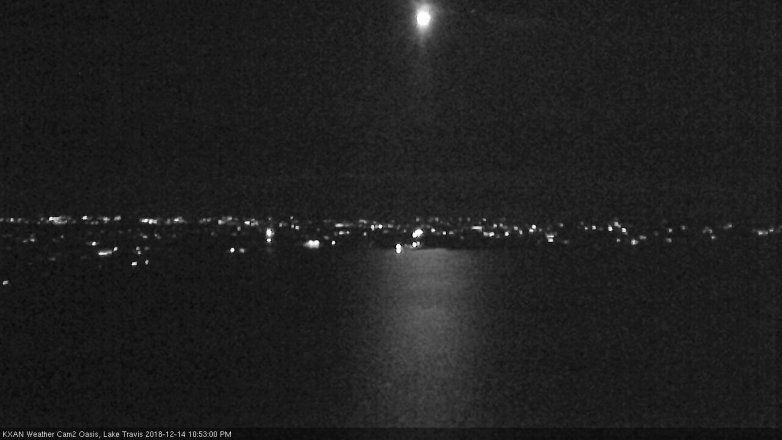 Lake Travis webcam, December 14, 2018 9:55 PM CT