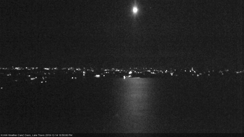Lake Travis webcam, December 14, 2018 10:00 PM CT