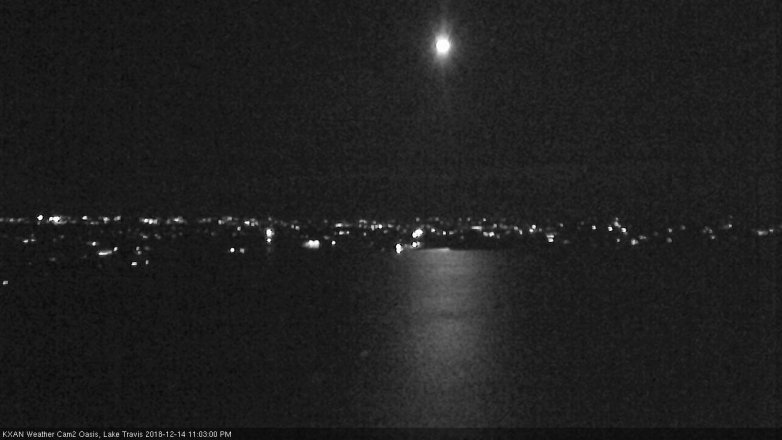 Lake Travis webcam, December 14, 2018 10:05 PM CT