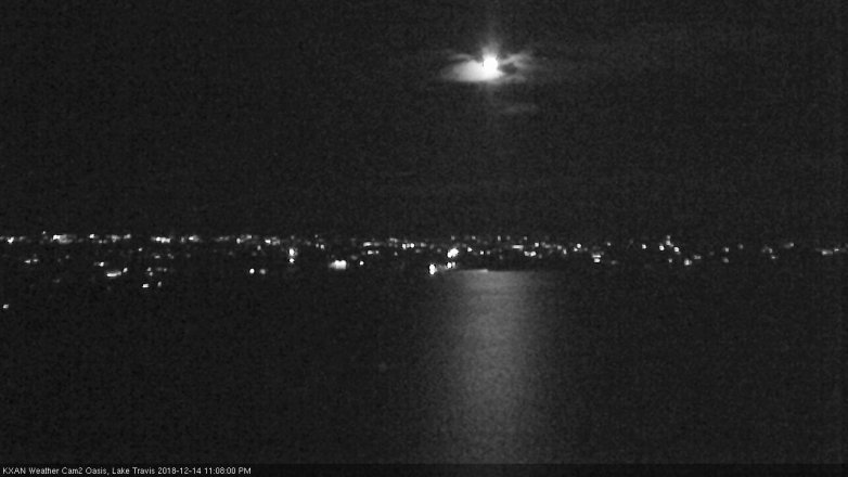 Lake Travis webcam, December 14, 2018 10:10 PM CT