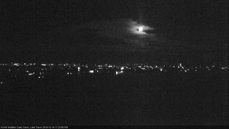 Lake Travis webcam, December 14, 2018 10:25 PM CT