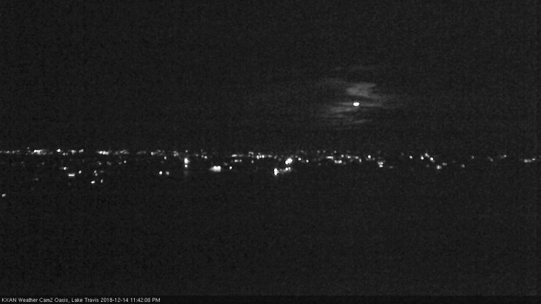 Lake Travis webcam, December 14, 2018 10:45 PM CT
