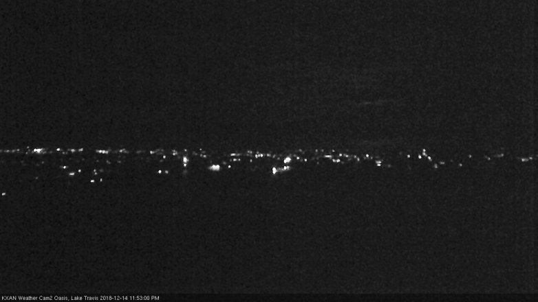 Lake Travis webcam, December 14, 2018 10:55 PM CT