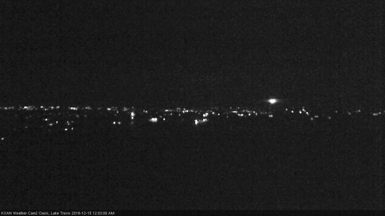 Lake Travis webcam, December 14, 2018 11:05 PM CT